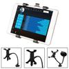 2-in-1 Tablet Holder For Car Tablet Holder Mount Holder With Clamp For Desk Windshield Headrest 360 Degree Rotation Tablet Stand Bracket Holder Base Outlet Shelf Support Outlet Shelf Clamp Frame view 2