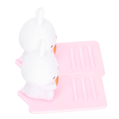 Mikinona 2pcs Shape Phone Holder Adjustable Stand for Desk Home Stable Scratch-Resistant Mobile Phone Holder Unique Cartoon Design for Better Viewing