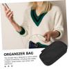 DOITOOL Cable Organizer Bag Small Travel Case for Chargers Earphones Digital Accessories Double Design for Efficient Storage Sleek Mysterious for Travel Business Trips view 3