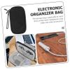 DOITOOL Cable Organizer Bag Small Travel Case for Chargers Earphones Digital Accessories Double Design for Efficient Storage Sleek Mysterious for Travel Business Trips view 4