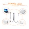 COOLHIYA 2pcs Dimmable USB Touch Led Reading Light Flexible Gooseneck for Bedside Laptop and Camping Portable Mini USB Lamp view 2