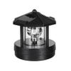LGRFUXIN Lighthouse Solar Lights, 360 Degree Rotating Lamp Beacons Waterproof Statue Rotating Lights for Garden Yard Outdoor Decor,Black view 1