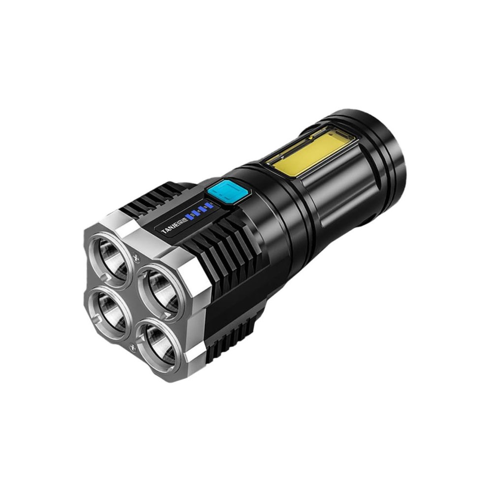 COOLHIYA 1pc USB Rechargeable Portable Flashlight Led Handheld Light for Home Use and Emergency Situations Light Modes Lightweight Design Sturdy Construction