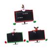 Hoement 25-35in Monitor Cover Christmas Elk Festive Decor Family-Friendly Protector view 1