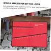 Hoement 2pcs Canvas Wrench Roll Organizer Pouches Multi-functional Tool Storage Bag for Electricians and Carpenters Lightweight and Space-saving Tool Holders Durable Oxford Design Red Red view 2