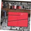 Hoement 2pcs Canvas Wrench Roll Organizer Pouches Multi-functional Tool Storage Bag for Electricians and Carpenters Lightweight and Space-saving Tool Holders Durable Oxford Design Red Red view 3