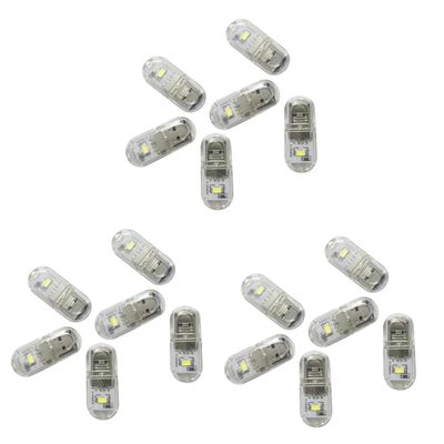 DOITOOL 18pcs Mini USB Led Night Light Portable Warm Light Keychain Design for Outdoor Use Dormitory and Travel Energy Efficient and Easy to Carry