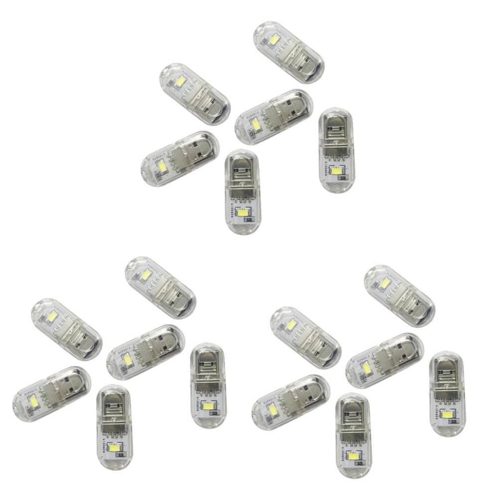 DOITOOL 18pcs Mini USB Led Night Light Portable Warm Light Keychain Design for Outdoor Use Dormitory and Travel Energy Efficient and Easy to Carry