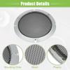 ACROPIX Universal 4" 6.5" Speaker Grills Cover Mesh Round 4 inch 6.5 inch Audio Speaker Subwoofer Guard Protector Case with Mounting Screws Iron Plated Silver Tone - Pack of 4 view 4