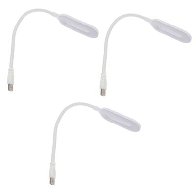 DOITOOL 3pcs USB Reading Lamp with Flexible Gooseneck Bedside Light for Comfortable Reading for Laptop Use and Nighttime Illumination Design