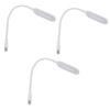 DOITOOL 3pcs USB Reading Lamp with Flexible Gooseneck Bedside Light for Comfortable Reading for Laptop Use and Nighttime Illumination Design view 1