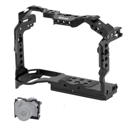 DirectNine Basics Nitze Camera Cage Arca Plate Design,Compatible with Canon R6 Mark II/ R5 C/ R5/ R6 Camera, blak, T-C04A