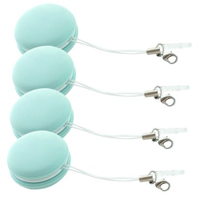 KOMBIUDA 4pcs Macaron Shape Screen Portable Cleaning Cloths for Mobile Phones Tablets and Eyeglasses Dust and Fingerprint for All Touchscreen Devices
