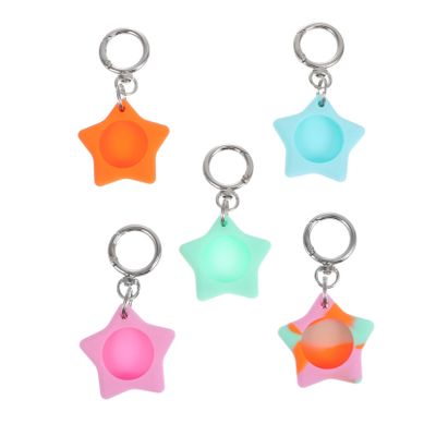 DOITOOL 15pcs Adorable Star-Shaped -Scratch Decorative Cases for Random Colors Holder for Keys Luggage Pets Bags Material for Easy Attachment
