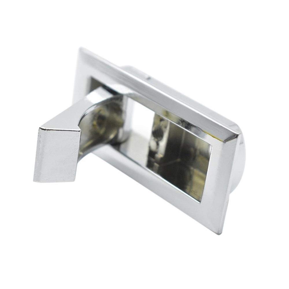 AthuAh Recessed Pulls, Alloy Square Concealed Handle Embedded Concealed Handle Cabinet Door Invisible Handle