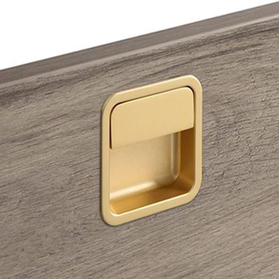 AthuAh Recessed Pulls, Rectangular Recessed Pull,Invisible Furniture Handles,Handle Sets, Hidden Drawer Pull for Cabinet Hardware 1 Pi, Single Hole