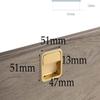 AthuAh Recessed Pulls, Rectangular Recessed Pull,Invisible Furniture Handles,Handle Sets, Hidden Drawer Pull for Cabinet Hardware 1 Pi, Single Hole view 2