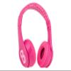 eKids Barbie Bluetooth Headphones, Pink Wireless Headphones with Microphone Includes Aux Cord, Volume Reduced Kids Foldable Earphones view 1