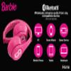 eKids Barbie Bluetooth Headphones, Pink Wireless Headphones with Microphone Includes Aux Cord, Volume Reduced Kids Foldable Earphones view 4