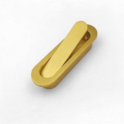 AthuAh Recessed Pulls, Pure Brass Copper Chinese Antique Tea Table Dark Buckle Invisible Handle Embedded Embedded Handle Tea Tray Dark Handle