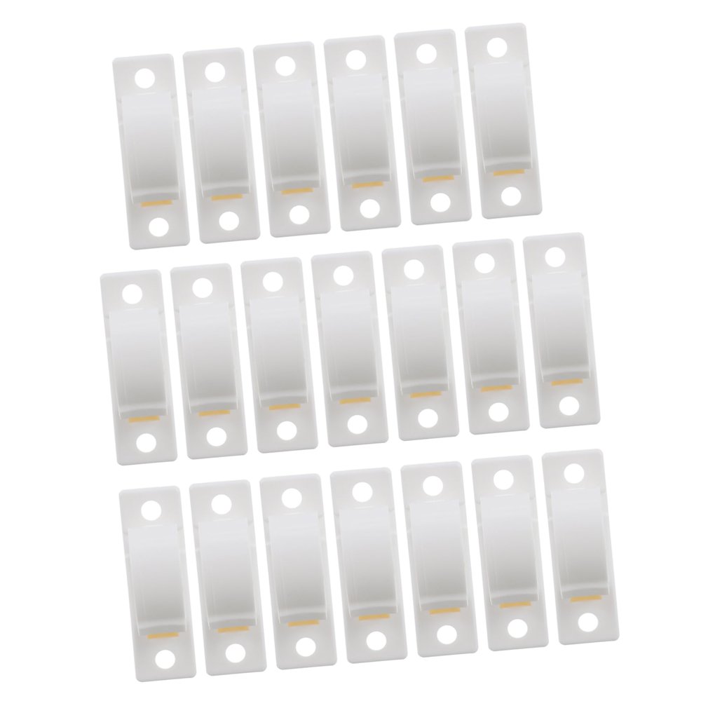 Homoyoyo Cable Holder Clip Set 20pcs Adhesive Cord Clips for Desk Wire Clamp Holders