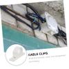 Homoyoyo Cable Holder Clip Set 20pcs Adhesive Cord Clips for Desk Wire Clamp Holders view 3