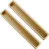 AthuAh Recessed Pulls, Tatami Hidden Door Handles, 2pcs Embedded Handle, Recessed Finger Pulls with Hidden Concealed Screws for Cabinet Wardrobe Drawer (206mm) (Size : 143mm) view 1