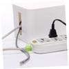 Homoyoyo Power Strip Organizer Box Large Plastic Cable Management Storage for Efficiently Hides Wires and Outlets Durable Scratch-Resistant Design White view 3