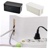 Homoyoyo Power Strip Organizer Box Large Plastic Cable Management Storage for Efficiently Hides Wires and Outlets Durable Scratch-Resistant Design White view 4