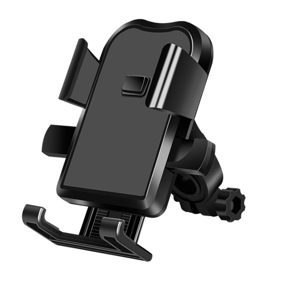 SOLUSTRE Bike Phone Mount for Motorcycles Shock Absorption Handlebar Holder with Rotation Compatible with All Smartphones Easy to Install