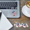 250 Small Patriotic Pride - Cross-Shaped American Flag Stickers - Ideal for Laptops, Water Bottles, and More - view 2