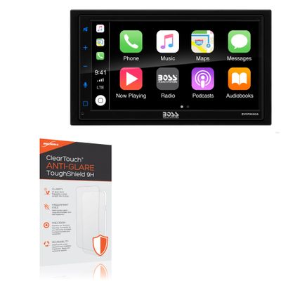 BoxWave Screen Protector Compatible with BOSS Audio BVCP9685A - ClearTouch Anti-Glare ToughShield 9H (2-Pack), Anti-Glare 9H Tough Flexible Film Screen Protector
