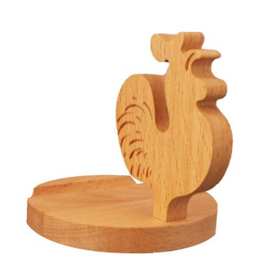DOITOOL Wooden Chicken Phone Holder Sturdy Tablet Stand for Desk Lightweight Portable Cell Phone Bracket for Home Office Bedroom Dorm and School Use