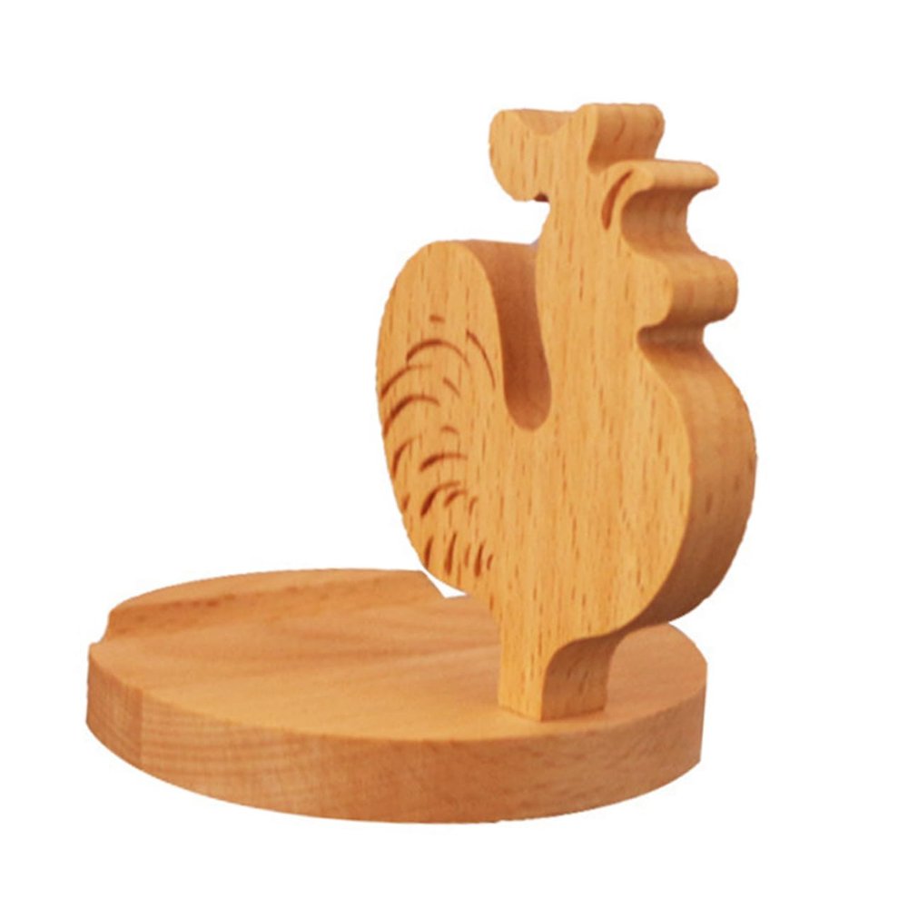 DOITOOL Wooden Chicken Phone Holder Sturdy Tablet Stand for Desk Lightweight Portable Cell Phone Bracket for Home Office Bedroom Dorm and School Use