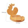 DOITOOL Wooden Chicken Phone Holder Sturdy Tablet Stand for Desk Lightweight Portable Cell Phone Bracket for Home Office Bedroom Dorm and School Use view 2