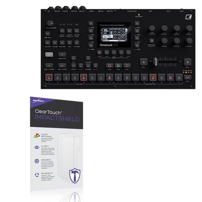 BoxWave Screen Protector Compatible with Elektron Octatrack MKII - ClearTouch ImpactShield (2-Pack), Impenetrable Screen Protector Flexible Film