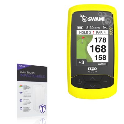 BoxWave Screen Protector Compatible with Izzo Golf Swami 6000 Handheld Golf GPS (2 in) - ClearTouch ImpactShield (2-Pack), Impenetrable Screen Protector Flexible Film