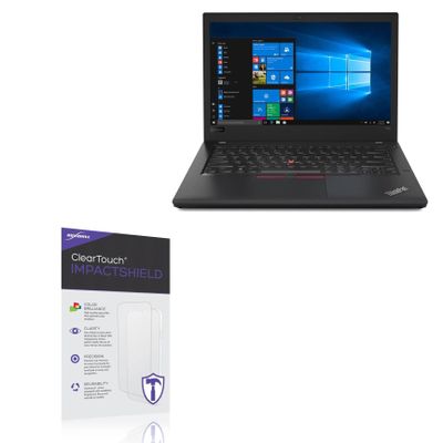 BoxWave Screen Protector Compatible with Lenovo ThinkPad T480 with Touchscreen (14 in) - ClearTouch ImpactShield (2-Pack), Impenetrable Screen Protector Flexible Film