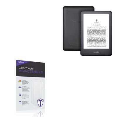 BoxWave Screen Protector Compatible with Amazon Kindle (10th Gen 2019) - ClearTouch ImpactShield (2-Pack), Impenetrable Screen Protector Flexible Film