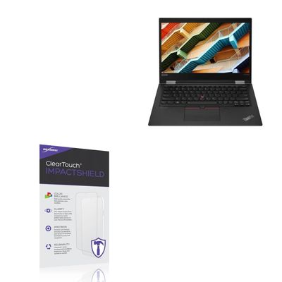 BoxWave Screen Protector Compatible with Lenovo ThinkPad X13 Yoga - ClearTouch ImpactShield (2-Pack), Impenetrable Screen Protector Flexible Film