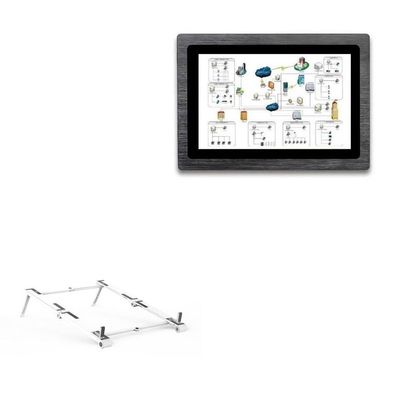 BoxWave Stand and Mount Compatible with Geekland GKYCSM06STD (6 in) - Pocket Aluminum Stand 3-in-1, Portable Multi Angle Viewing Riser - Metallic Silver