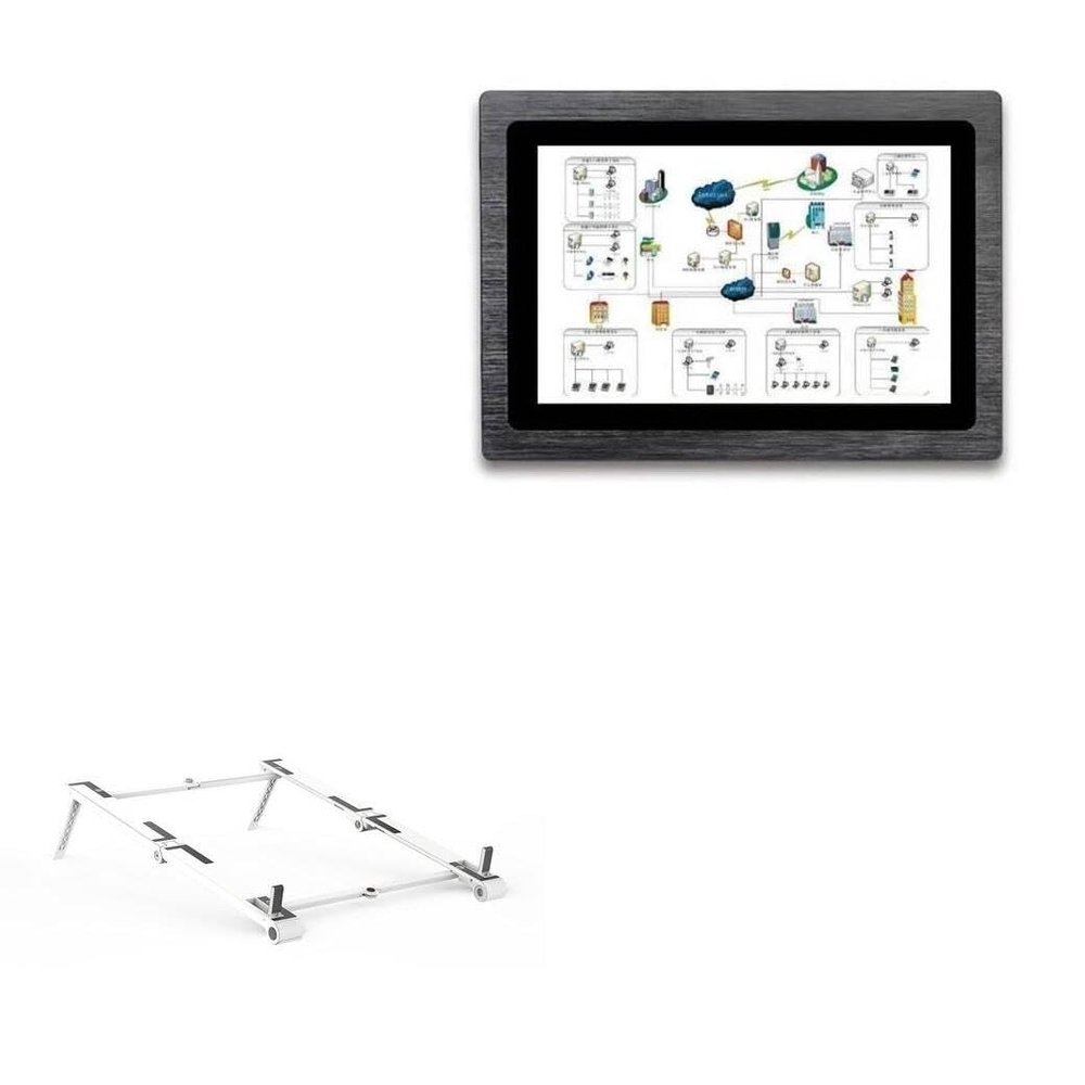 BoxWave Stand and Mount Compatible with Geekland GKYCSM06STD (6 in) - Pocket Aluminum Stand 3-in-1, Portable Multi Angle Viewing Riser - Metallic Silver
