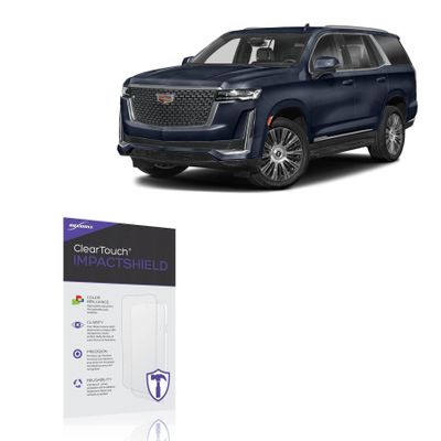 BoxWave Screen Protector Compatible with Cadillac 2024 Escalade Display (16.9 in) - ClearTouch ImpactShield (2-Pack), Impenetrable Screen Protector Flexible Film