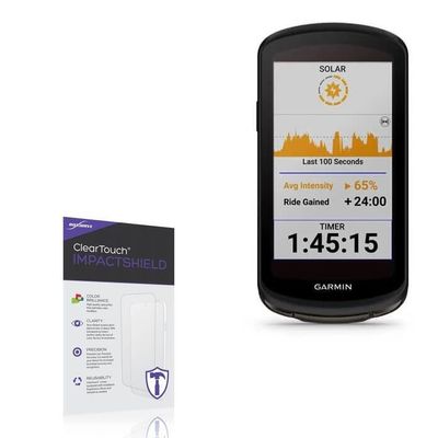 BoxWave Screen Protector Compatible with Garmin Edge 1040 Solar - ClearTouch ImpactShield (2-Pack), Impenetrable Screen Protector Flexible Film