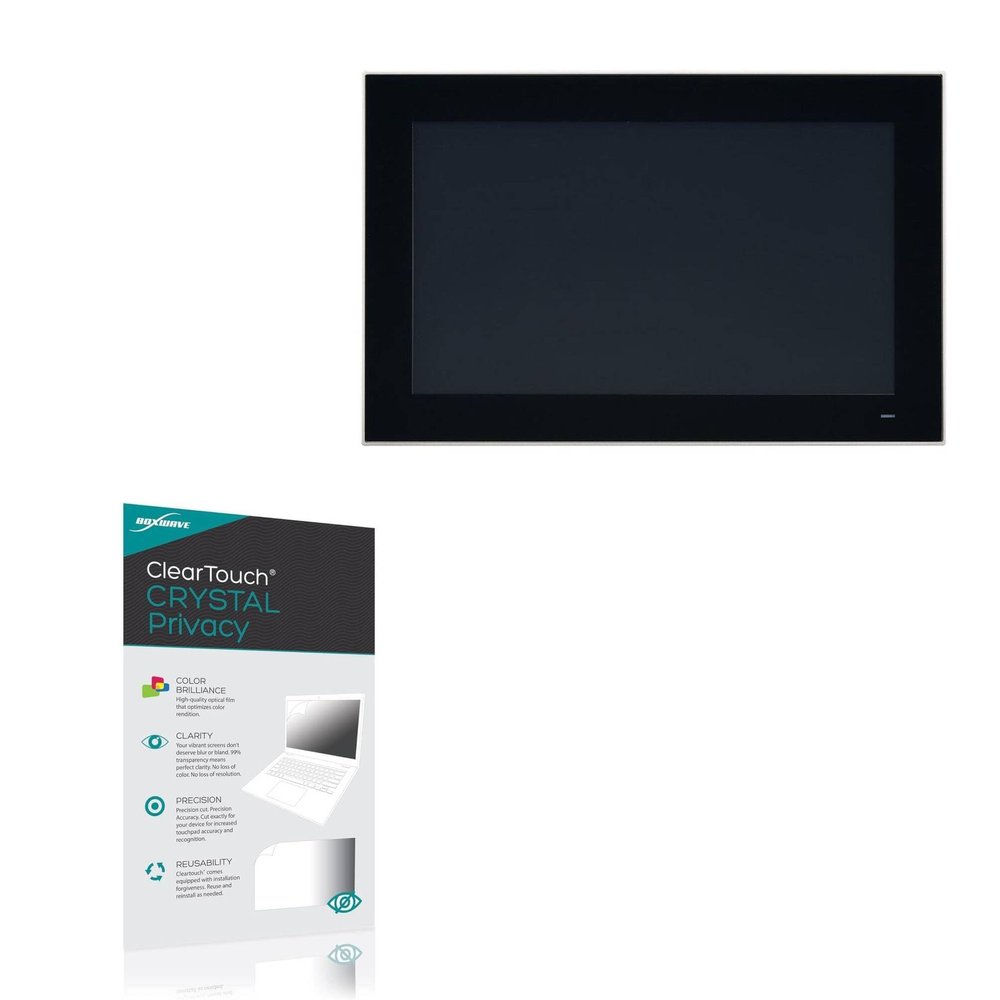 BoxWave Screen Protector Compatible with Advantech PPC-3150SW - ClearTouch Crystal Privacy (2-Pack), Privacy Screen Protector Flexible Film Clear