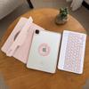 AnMengXinLing Vertical Keyboard Case for iPad 11th Generation 11-inch (A16), iPad 10th Gen, 360 Rotatable Magnetic Detachable Keyboard Cover with Pencil Holder, 360 Rotate-Purple+White view 4