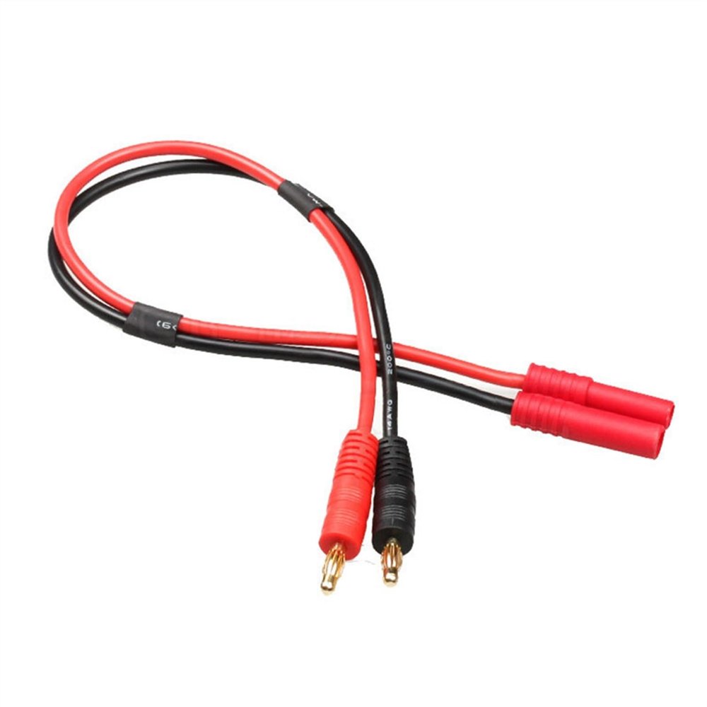 1pcs 4.0 MM Banana Plug to 4.0MM Sheath Plug Charging Cable (Color : 20cm)