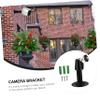 Homoyoyo 4pcs Security Camera Wall Mount Bracket Swivel and Tilt Construction for Indoor Outdoor Use Fit for Cameras view 2