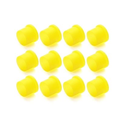 100pcs Plastic Covers Dust Cap for SMA RP-SMA Female RF Connector Adapter Yellow