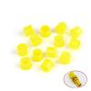100pcs Plastic Covers Dust Cap for SMA RP-SMA Female RF Connector Adapter Yellow view 2